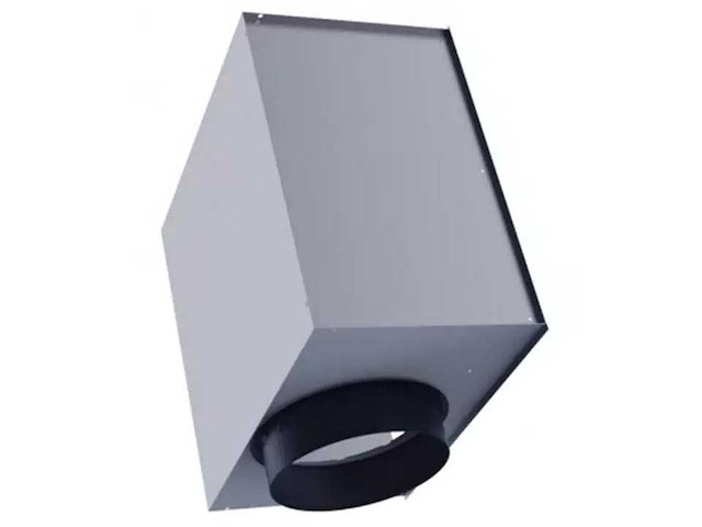 Grada - ongeïsoleerde plenum voor vierkante wervelroosters 394x394 mm (4x) - afbeelding 2 van  2