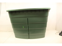 Graf 501207520 l vierkante regenton met deksel en kraan groen - afbeelding 2 van  3