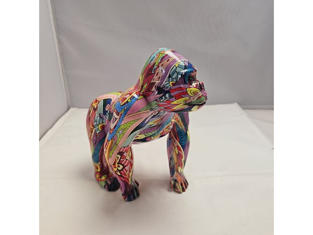 Graffiti gorilla sculptuur - afbeelding 3 van  8