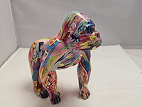 Graffiti gorilla sculptuur - afbeelding 3 van  8