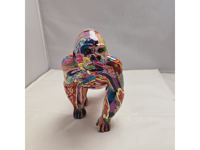 Graffiti gorilla sculptuur - afbeelding 7 van  8