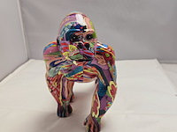 Graffiti gorilla sculptuur - afbeelding 7 van  8