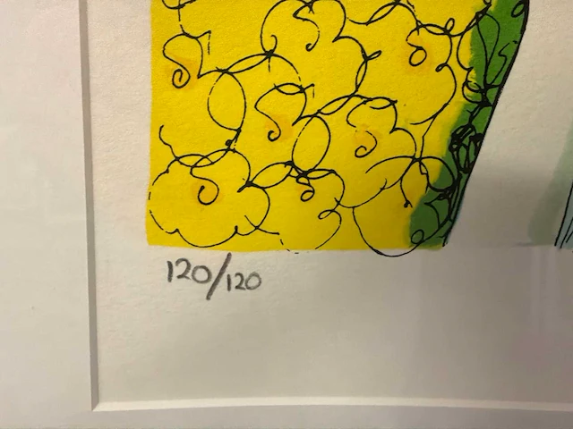 Grafiek “patty harpenau- koe in landschap “ - afbeelding 4 van  7