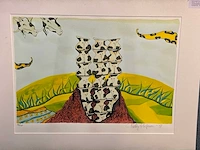 Grafiek “patty harpenau- koe op stapel iii” - afbeelding 2 van  6
