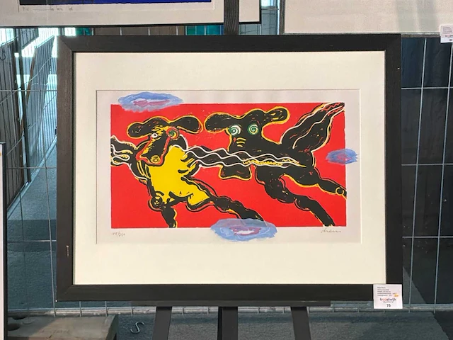 Grafiek “peter diem- flying cows (red)” - afbeelding 1 van  7