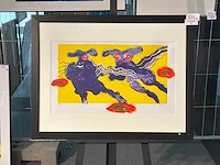 Grafiek “peter diem- flying cows (yellow)”