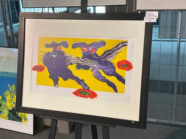 Grafiek “peter diem- flying cows (yellow)” - afbeelding 2 van  8