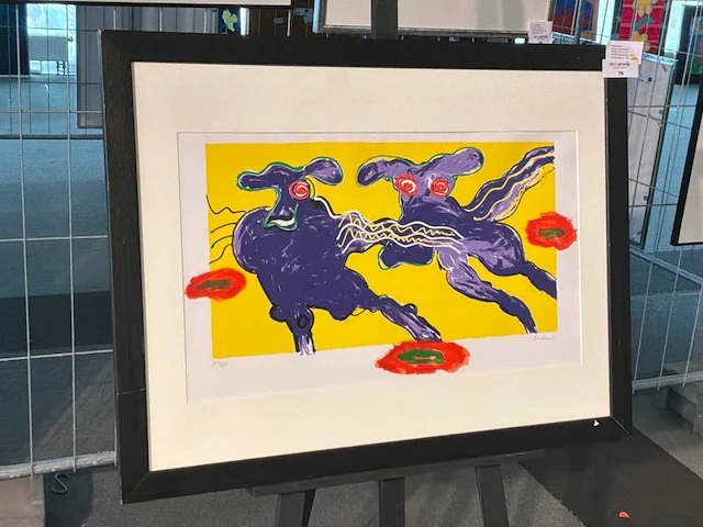 Grafiek “peter diem- flying cows (yellow)” - afbeelding 3 van  8