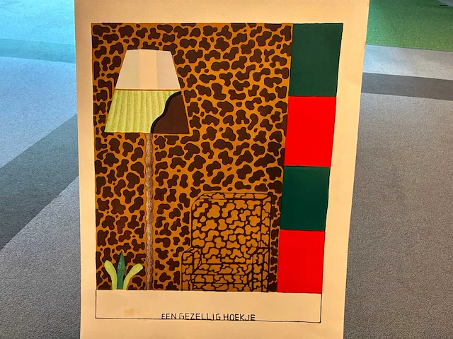 Grafiek” reinier lucassen- een gezellig hoekje” - afbeelding 2 van  7