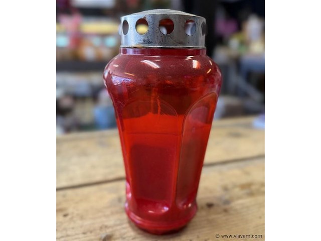 Grafkaarsen, rood, 85 branduren, 20 stuks - afbeelding 2 van  2