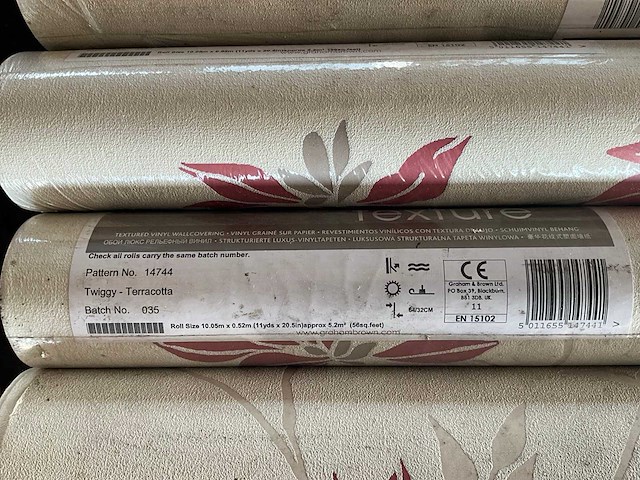 Graham & brown superfresco vinylbehang rol à 10 meter (4x) - afbeelding 3 van  3