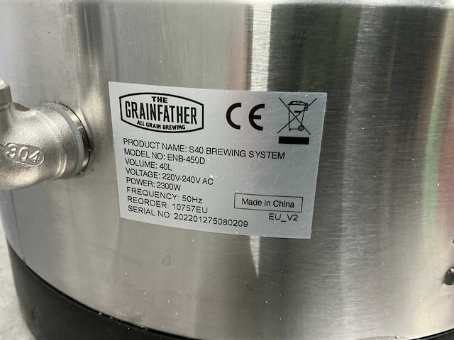 Grainfather s40 all grain bierbrouw systeem - afbeelding 8 van  8