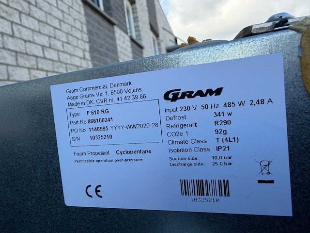 Gram - f 610 rg - vriezer - afbeelding 4 van  4