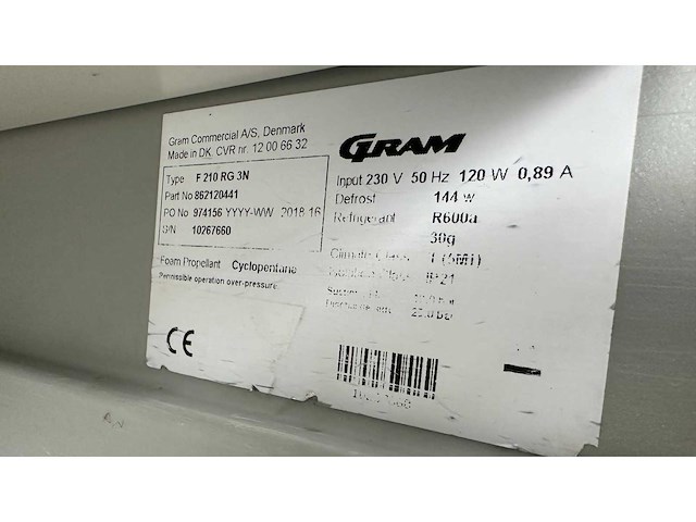 Gram - koelkast - afbeelding 3 van  3