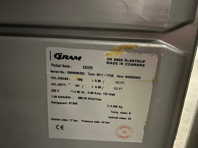 Gram - koelkast - afbeelding 3 van  3