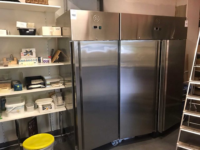 Gram 1000 1000 26260 rvs 1-deurs koelkast - afbeelding 1 van  4