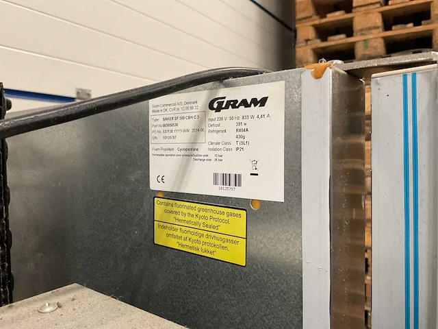 Gram baker sf 500 cbh c5 snel vriezer - afbeelding 7 van  7