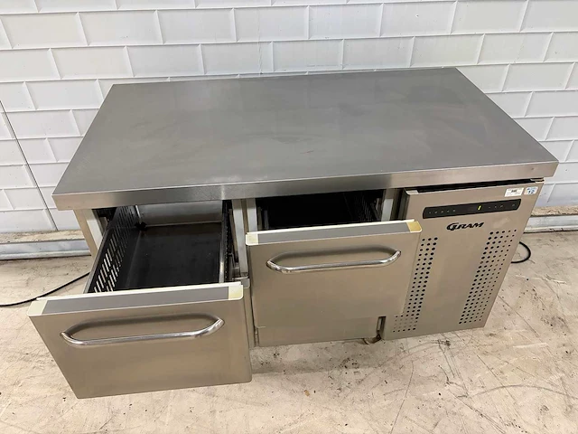 Gram k1407 mobiele rvs koelwerkbank - afbeelding 3 van  4