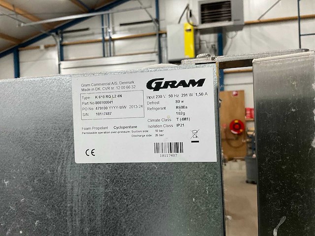 Gram k610 rg l2 4n rvs koelkast - afbeelding 5 van  6