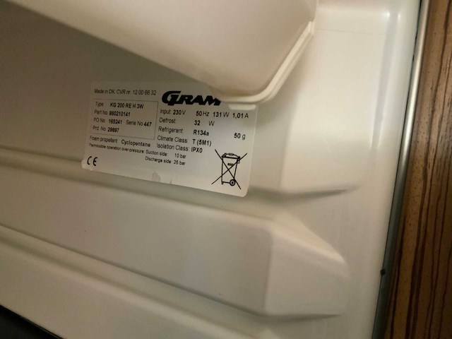 Gram kg 200 koelkast - afbeelding 7 van  8