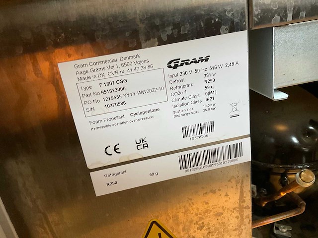 Gram koelwerkbank - afbeelding 4 van  4