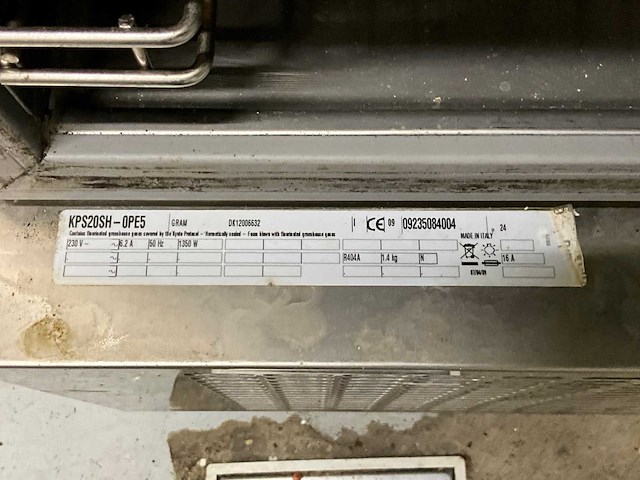 Gram kps20sh-ope5 blastchiller - afbeelding 4 van  4