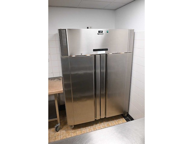 Gram plus k 1270 rsg 8n rvs dubbele koelkast - afbeelding 2 van  7