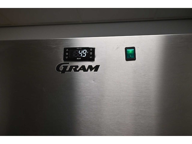 Gram plus k 1270 rsg 8n rvs dubbele koelkast - afbeelding 7 van  7