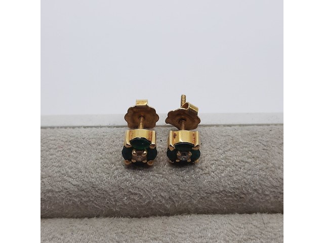 Granaatkralen collier, paar oorstekers en 1x hanger - afbeelding 3 van  19