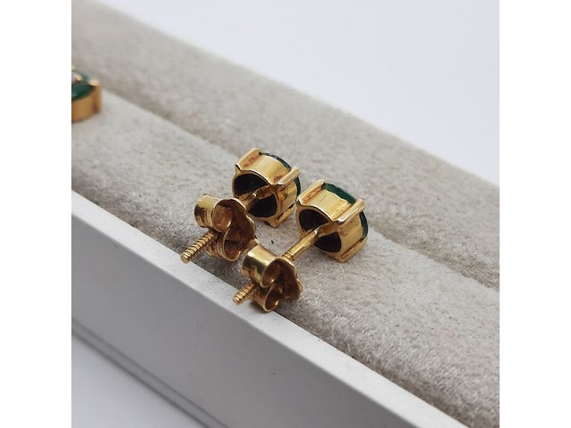 Granaatkralen collier, paar oorstekers en 1x hanger - afbeelding 8 van  19