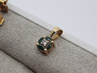 Granaatkralen collier, paar oorstekers en 1x hanger - afbeelding 10 van  19