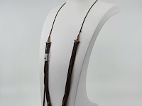 Granaatkralen collier, paar oorstekers en 1x hanger - afbeelding 1 van  19