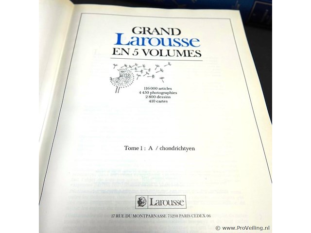Grand larousse en 5 volumes - afbeelding 3 van  5