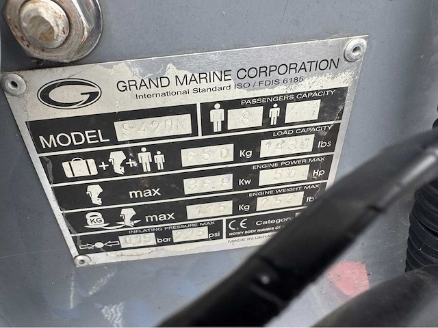 Grand s420n 50pk evinrude rib boot - afbeelding 6 van  12