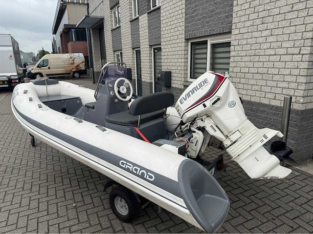 Grand s420n 50pk evinrude rib boot - afbeelding 1 van  12