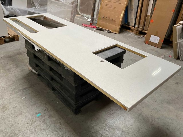 Granieten eiland keuken werkblad - afbeelding 4 van  5