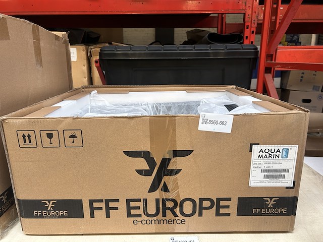 Granieten spoelbak met afvoerset, kraan en omkeerbare afdruip aqua marin, grspl02sw-sw, zwart - afbeelding 3 van  6