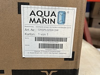 Granieten spoelbak met afvoerset, kraan en omkeerbare afdruip aqua marin, grspl02sw-sw, zwart - afbeelding 6 van  6