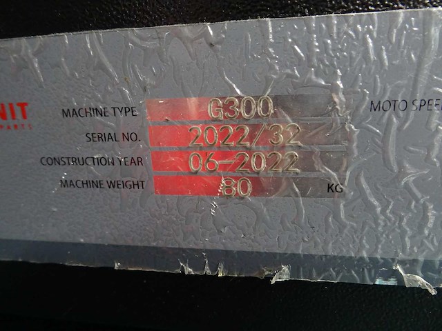 Granit - g300 - 2022 - slangafkortmachine - afbeelding 4 van  5