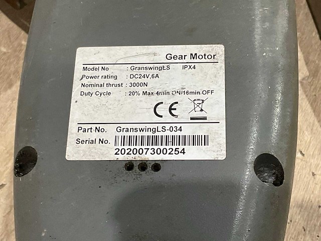 Granswingls - elektrische poort opener - afbeelding 6 van  7