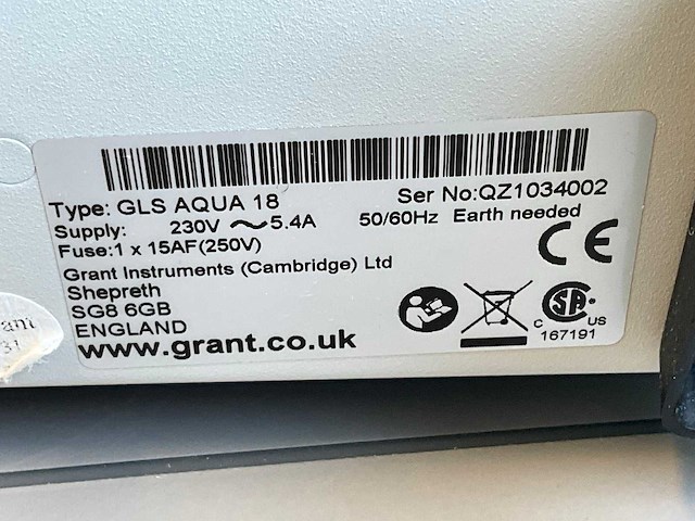 Grant gls aqua 18 plus trillend waterbad - afbeelding 5 van  5