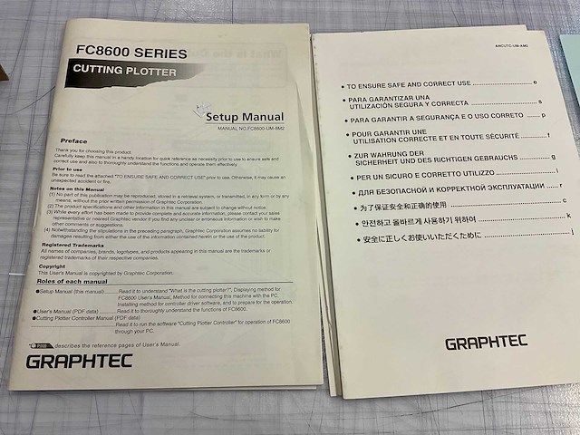 Graphtec fc8600-160 snij plotter - afbeelding 11 van  11