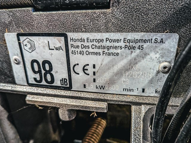 Grasmaaier, honda, hrd 536c hx, 2008 - afbeelding 4 van  13