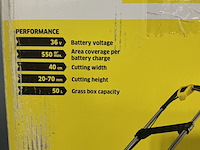 Grasmaaier kärcher, lmo36-40 battery set, geel/zwart - afbeelding 5 van  6