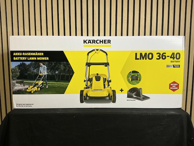 Grasmaaier kärcher, lom 36-40, geel/zwart - afbeelding 1 van  5