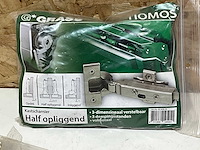 Grass tiomos kastscharnier half opliggend (12x) - afbeelding 2 van  6