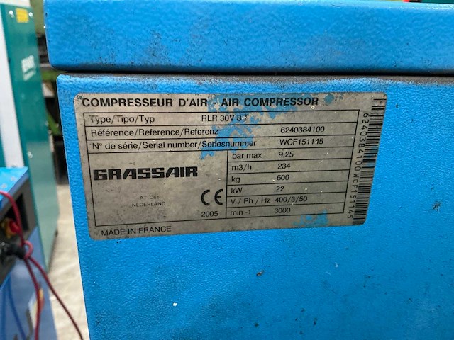 Grassair rlr 30b 87 schroefcompressor - afbeelding 7 van  9