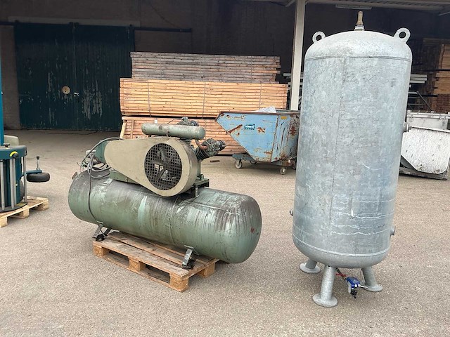 Grasso l830/8 luchtcompressor en voorraadtank - afbeelding 1 van  16