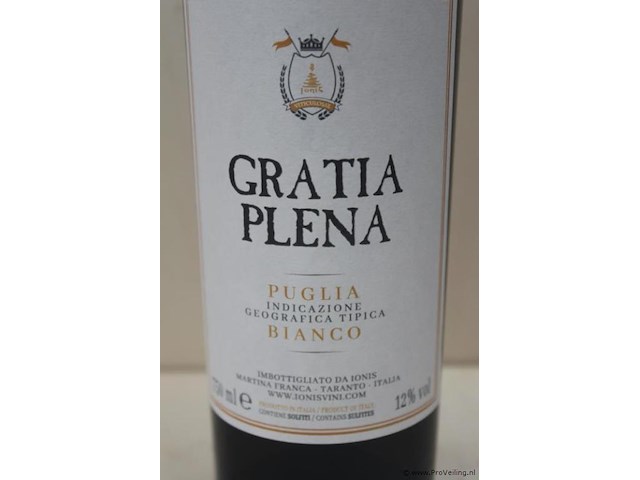 Gratia plena witte wijn - 75 cl - winkelverkoopprijs € 12.95 - afbeelding 2 van  3