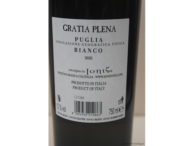 Gratia plena witte wijn - 75 cl - winkelverkoopprijs € 12.95 - afbeelding 3 van  3